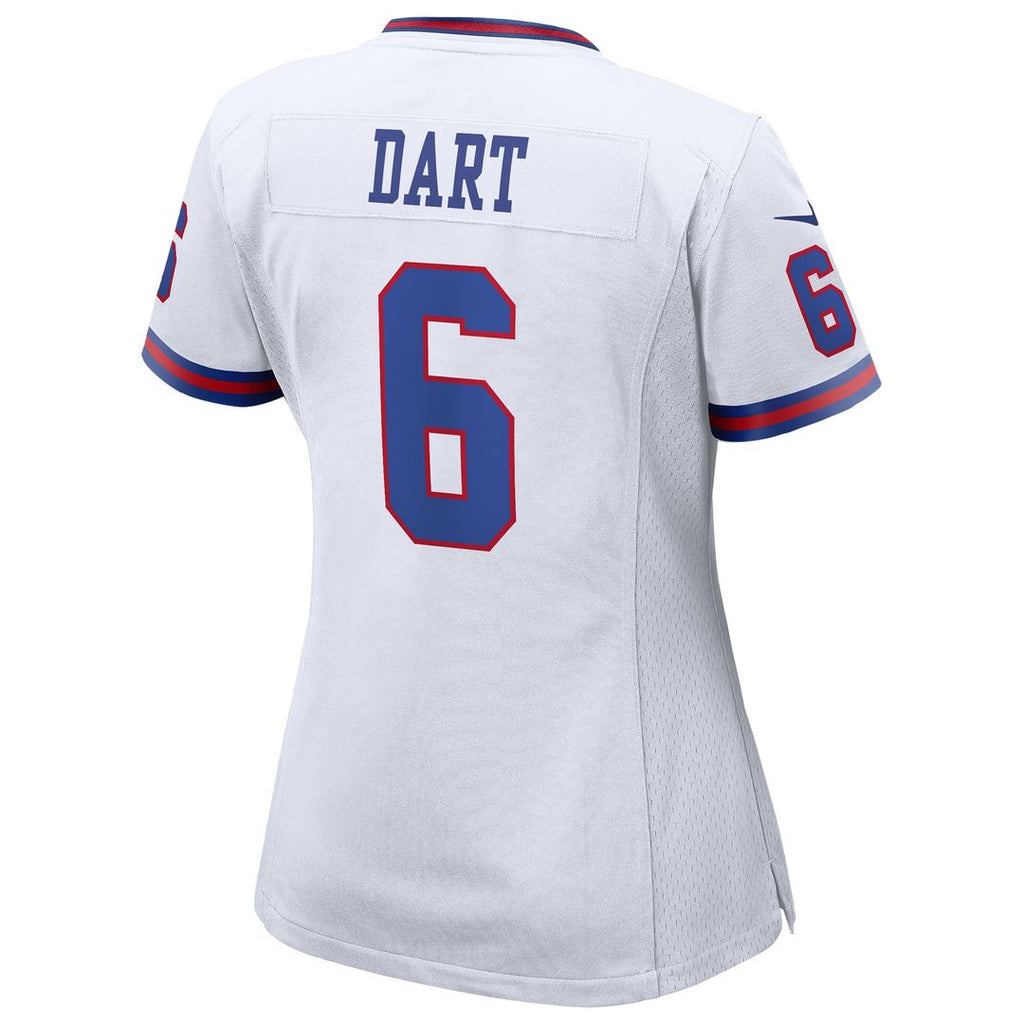 Jaxson Dart New York Giants Nike Women's Alternate Vintage White Game Jersey - White