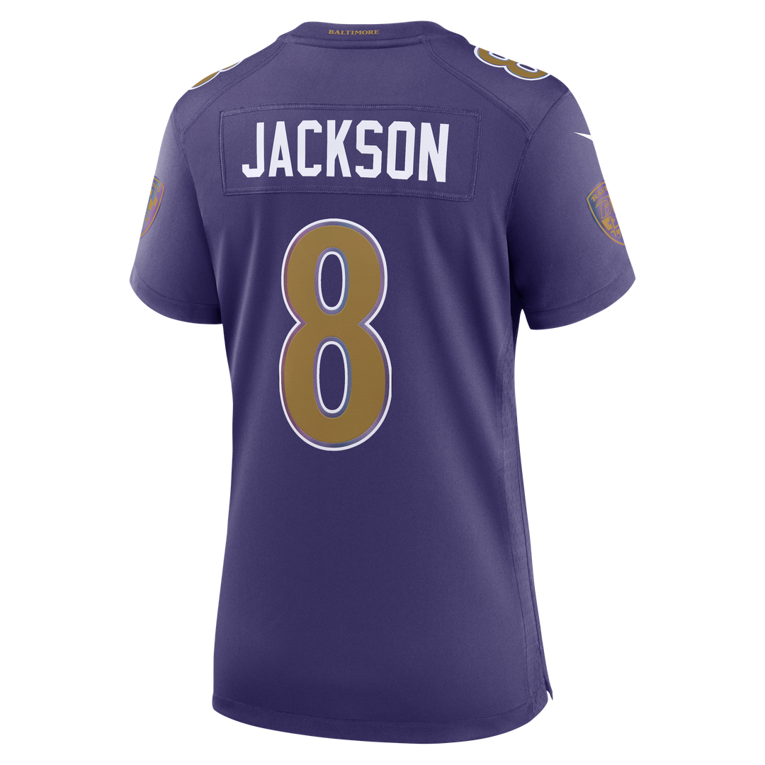 Lamar Jackson Baltimore Ravens Nike Women's Alternate Game Jersey - Purple