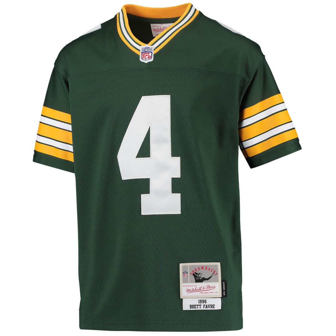 Brett Favre Green Bay Packers Mitchell & Ness Youth 1996 Retired Player Legacy Official Jersey - Green