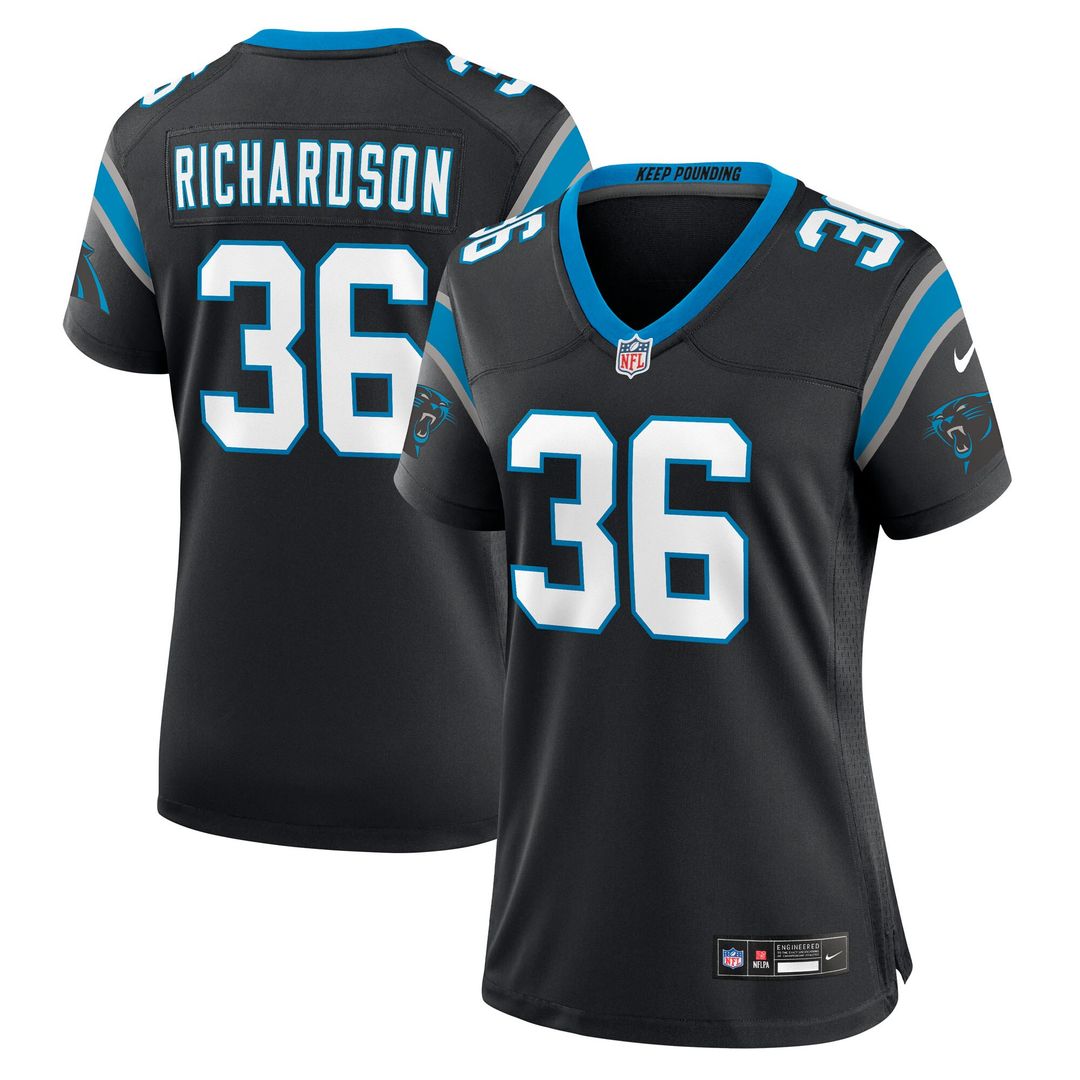 Demani Richardson Carolina Panthers Nike Women's Team Game Jersey - Black