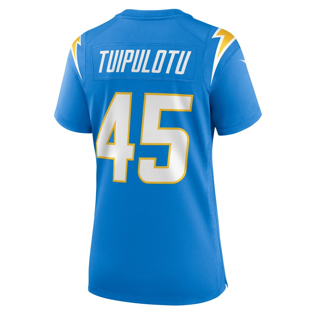 Tuli Tuipulotu Los Angeles Chargers Nike Women's Team Game Official Jersey - Powder Blue
