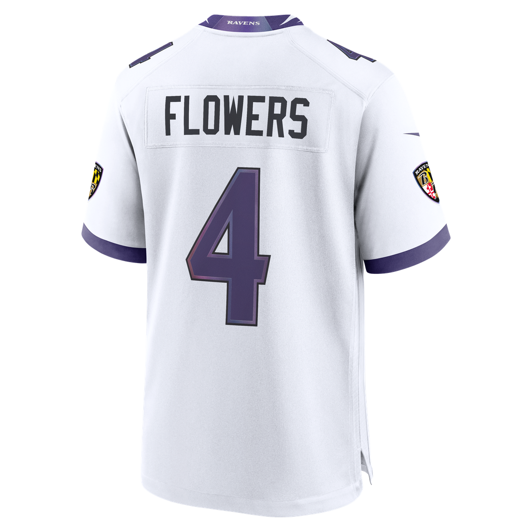 Zay Flowers Baltimore Ravens Nike Alternate Game Official Jersey - Purple