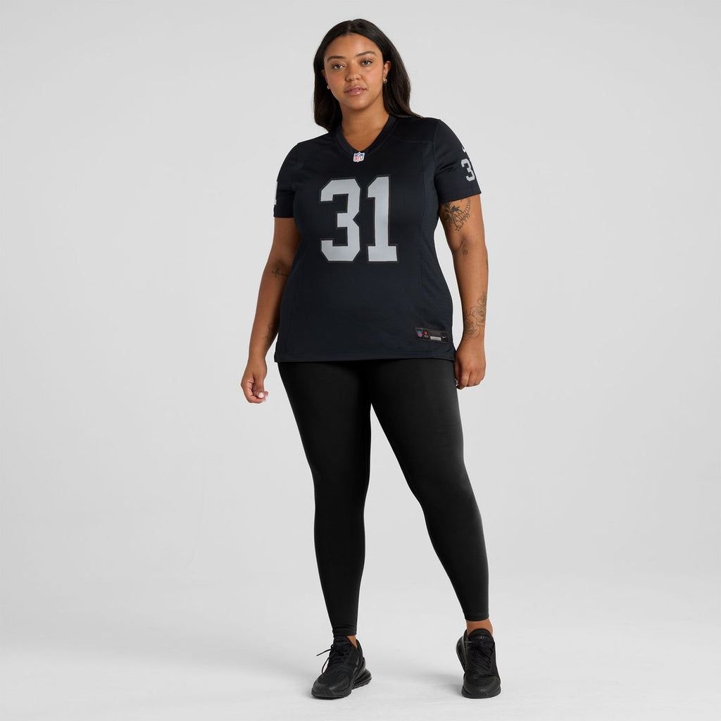 Raheem Mostert Las Vegas Raiders Nike Women's Team Game Jersey - Black