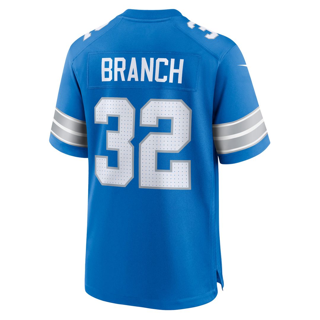 Brian Branch Detroit Lions Nike Alternate Game Official Jersey - Black