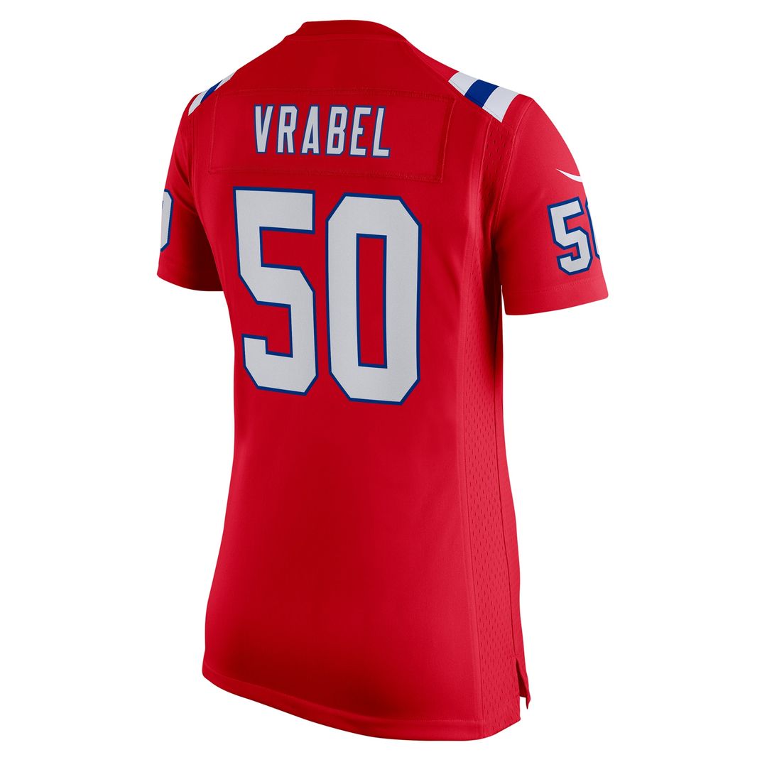 Mike Vrabel New England Patriots Nike Women's Retired Game Official Jersey - Red