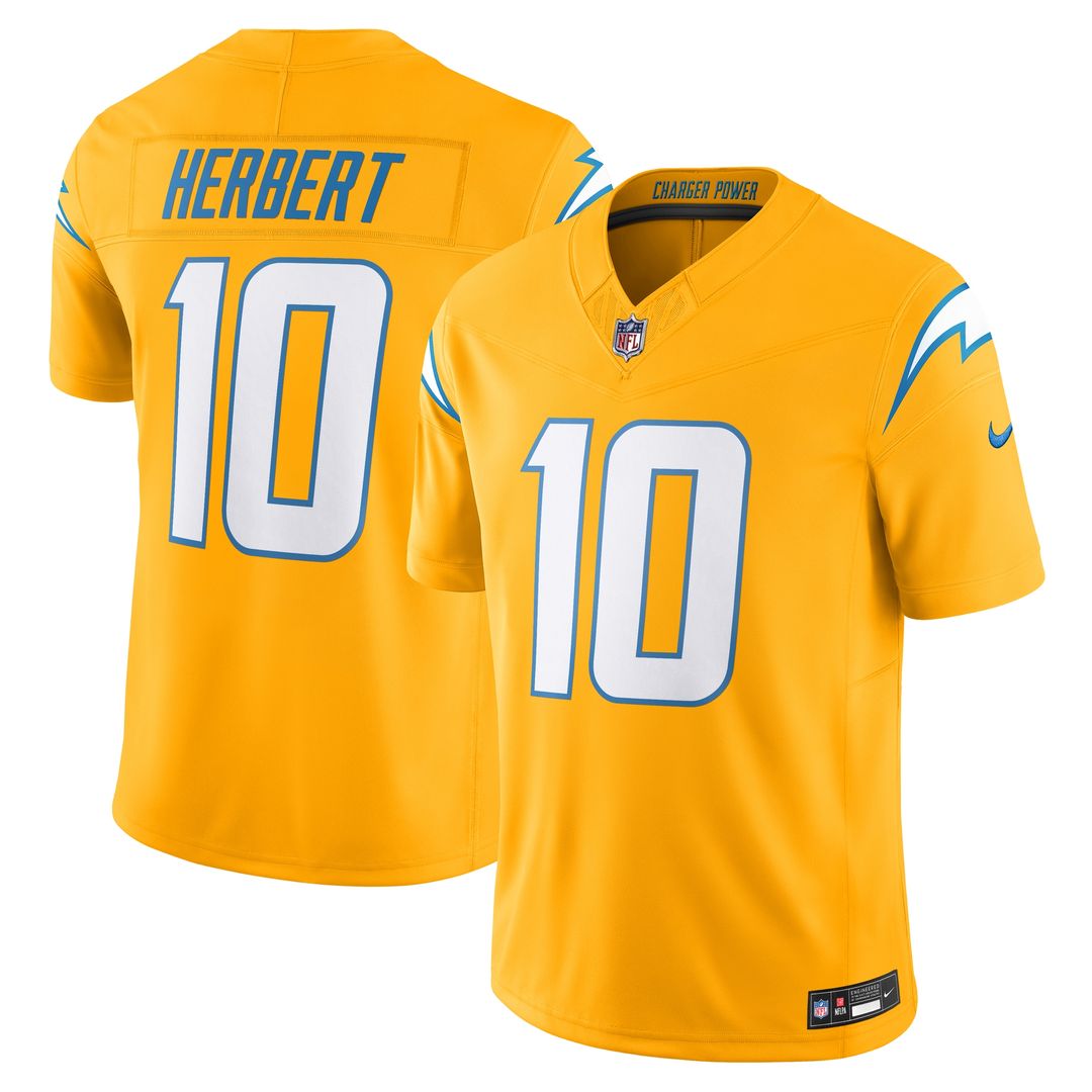 Justin Herbert Los Angeles Chargers Nike Vapor F.U.S.E. Limited Official Jersey - White