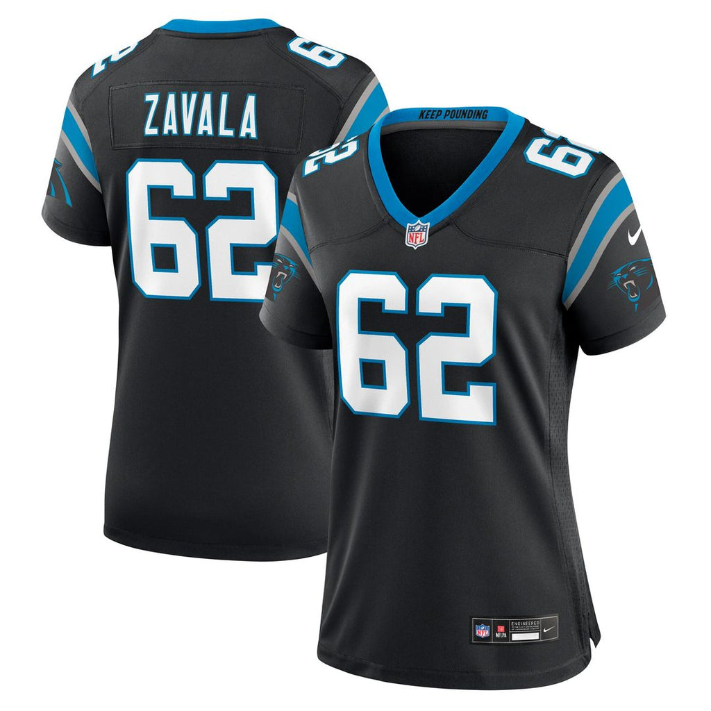Chandler Zavala Carolina Panthers Nike Women's  Game Official Jersey -  Black