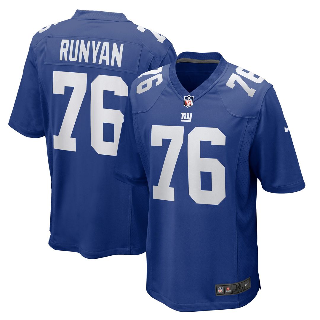 Jon Runyan New York Giants Nike Team Game Official Jersey -  Royal