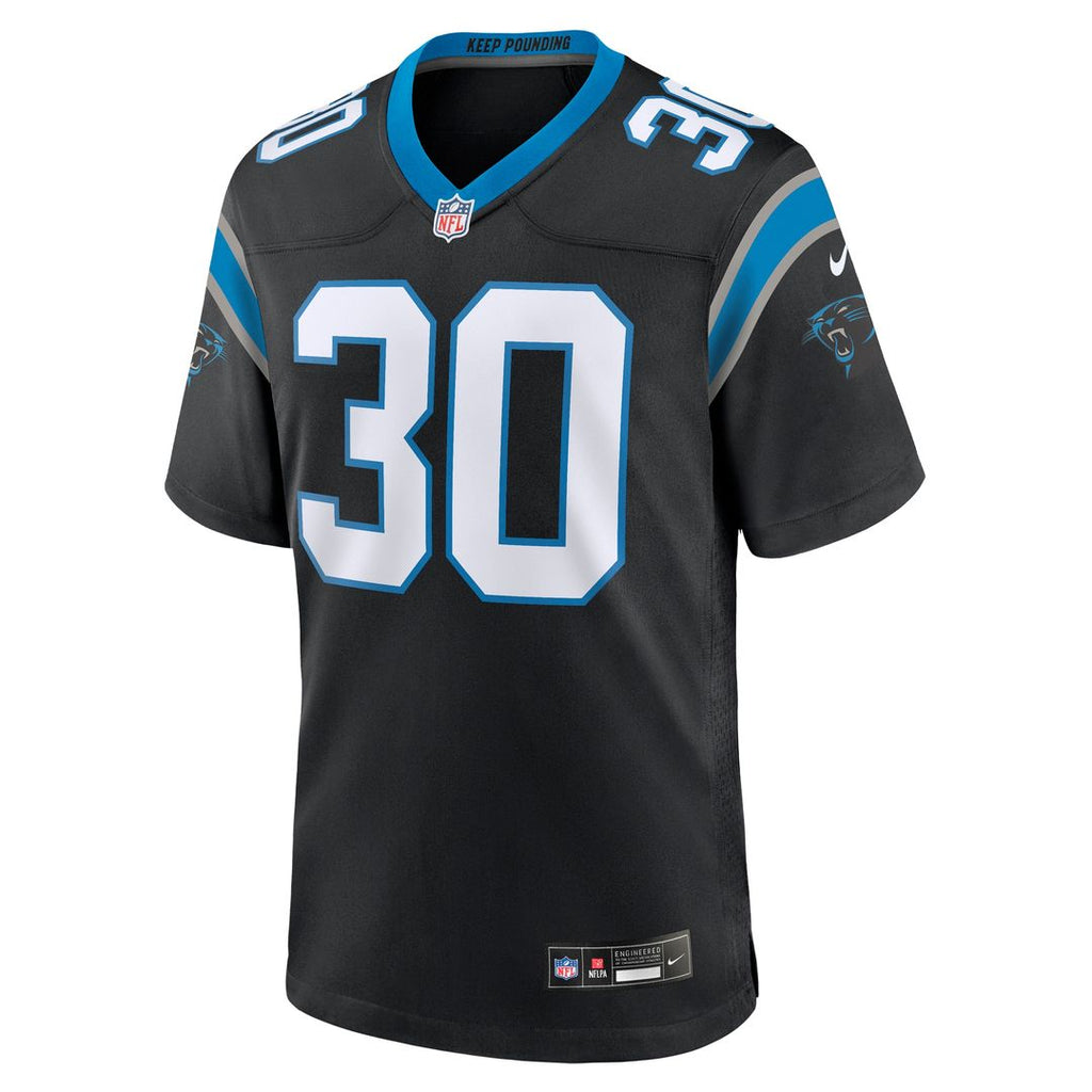 Chuba Hubbard Carolina Panthers Nike Team Game Official Jersey - Black
