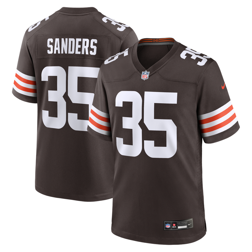 Raheim Sanders Cleveland Browns Nike Team Game Official Jersey -  Brown
