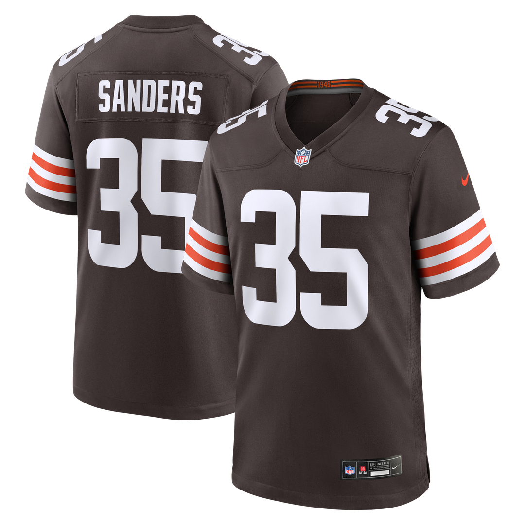 Raheim Sanders Cleveland Browns Nike Team Game Official Jersey -  Brown