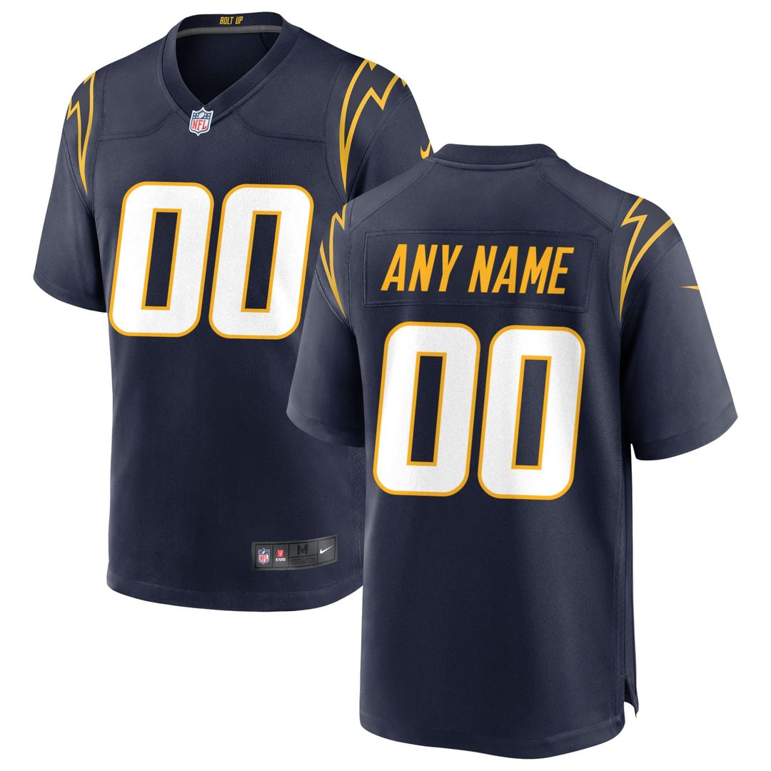 Los Angeles Chargers Nike Alternate Custom Game Official Jersey - Royal