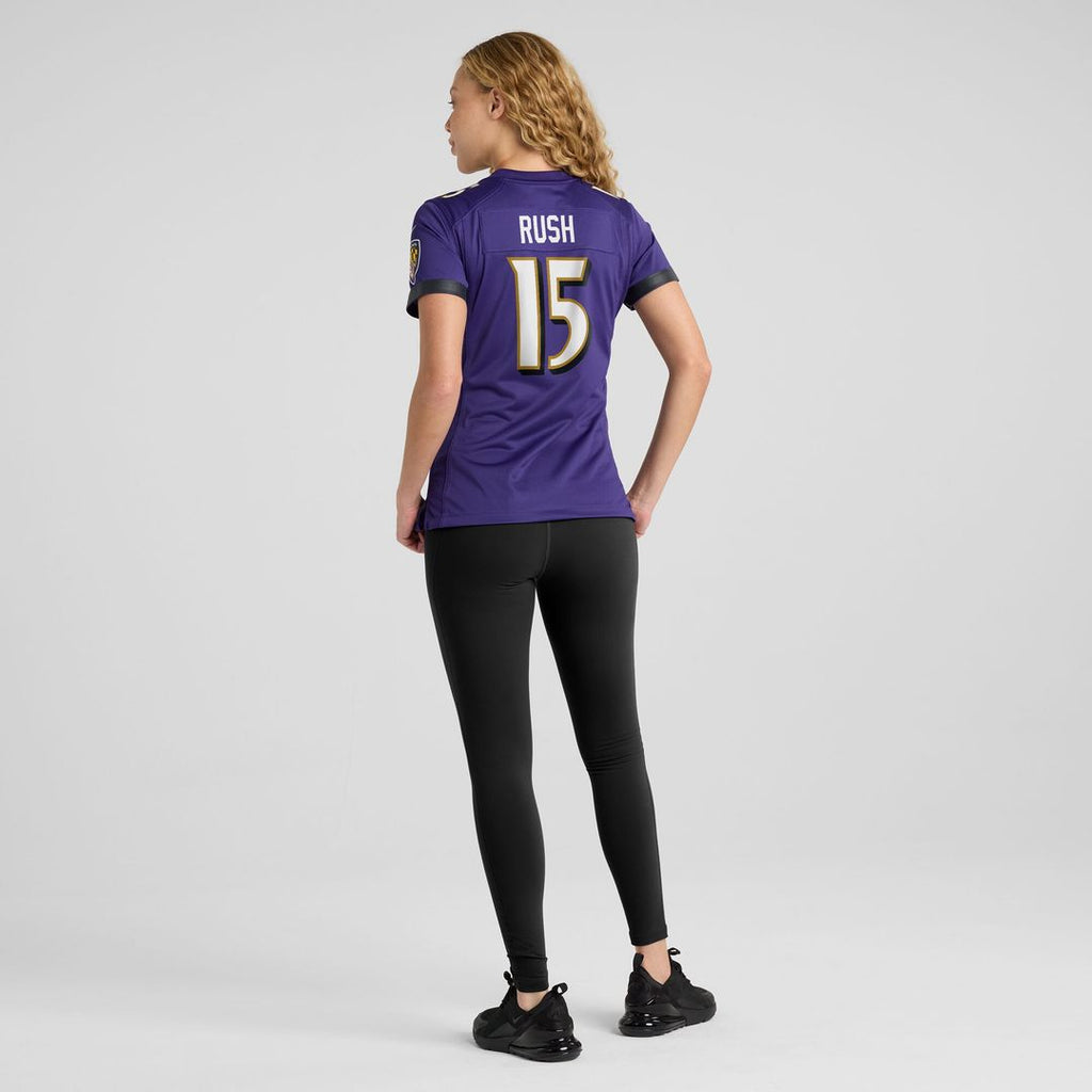 Cooper Rush Baltimore Ravens Nike Women's Team Game Official Jersey -  Purple