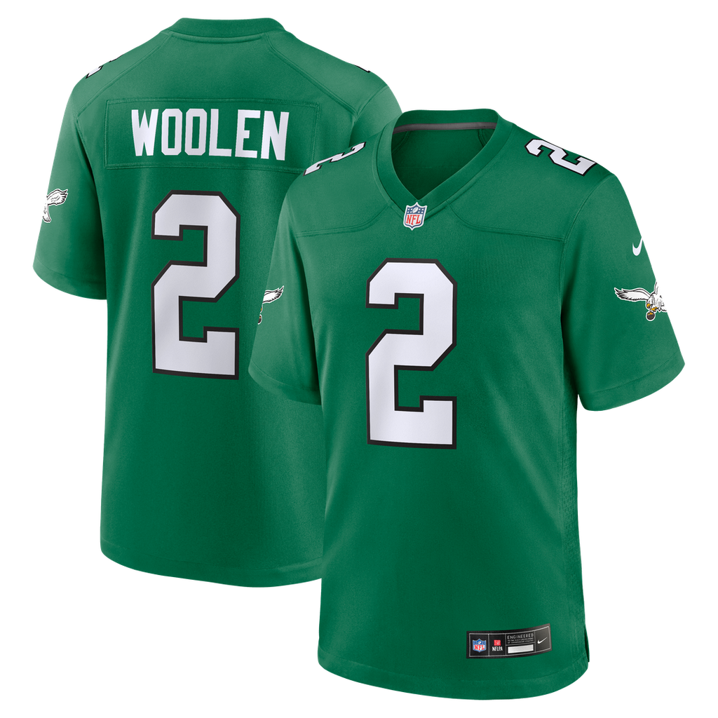 Tariq Woolen Philadelphia Eagles Nike Alternate Game Jersey - Kelly Green