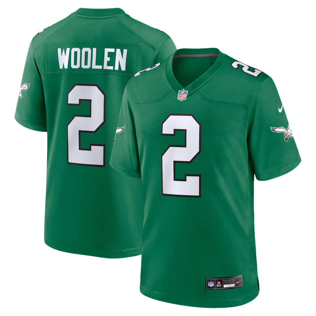 Tariq Woolen Philadelphia Eagles Nike Alternate Game Jersey - Kelly Green