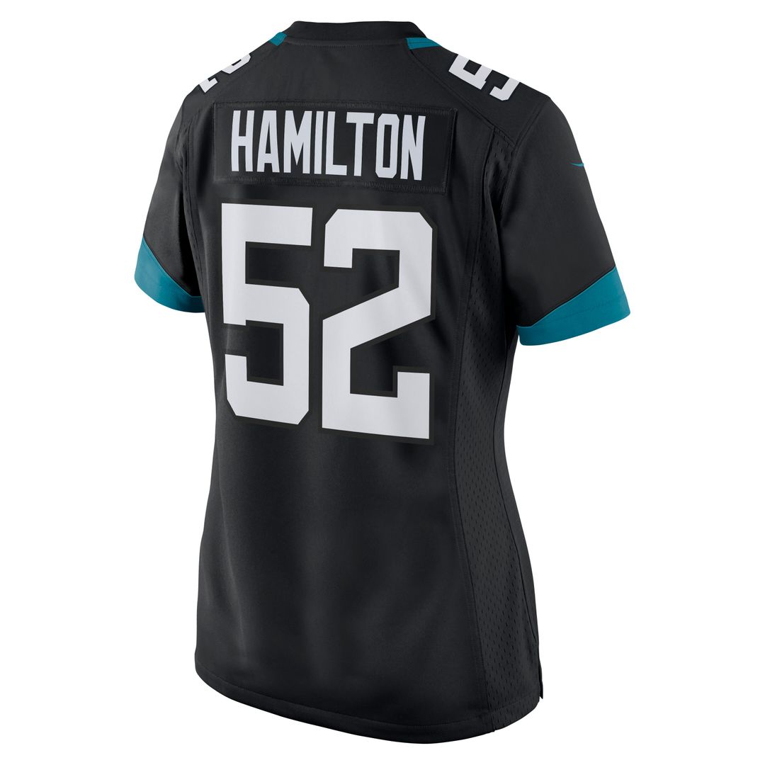 DaVon Hamilton Jacksonville Jaguars Nike Women's Game Official Jersey - Teal