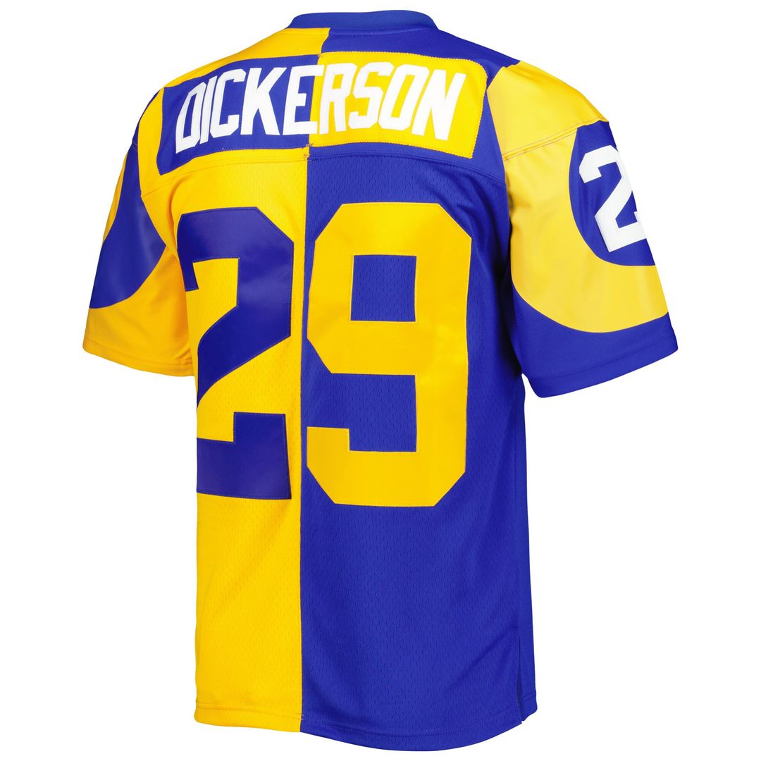 Eric Dickerson Los Angeles Rams Mitchell & Ness 1984 Split Legacy Replica Official Jersey - Royal/Gold