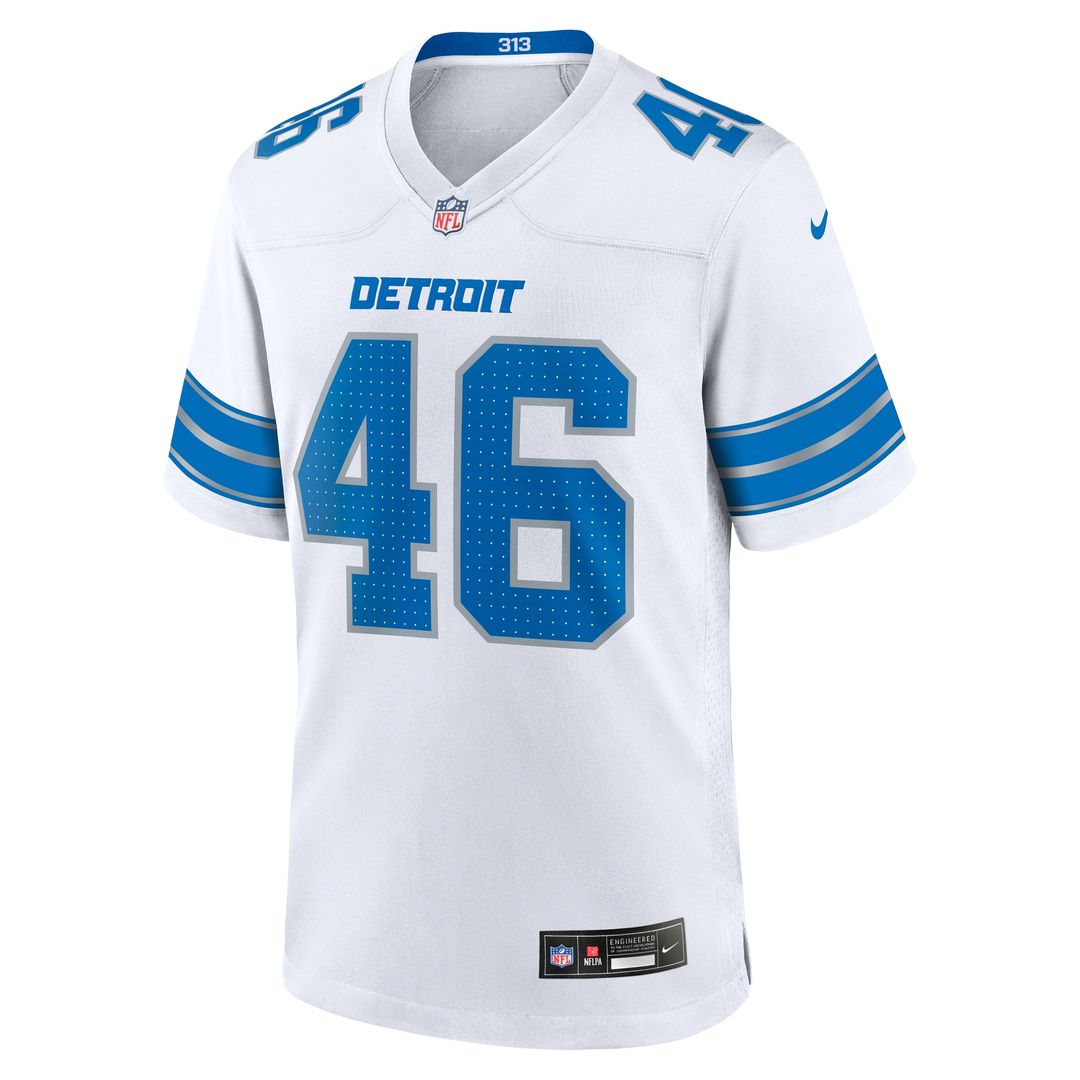 Jack Campbell Detroit Lions Nike White Game Official Jersey -  White