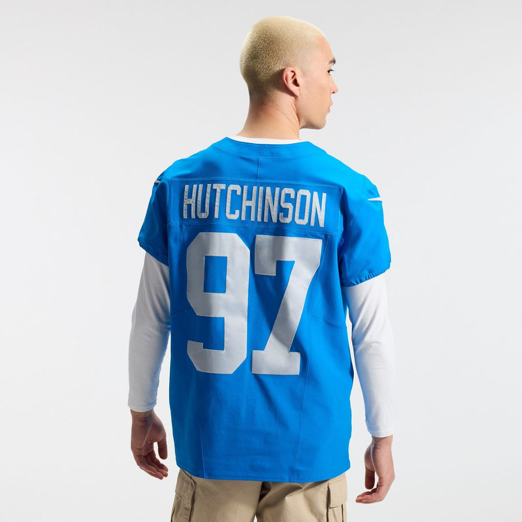 Aidan Hutchinson Detroit Lions Nike Alternate Vapor F.U.S.E. Elite Official Jersey - Blue
