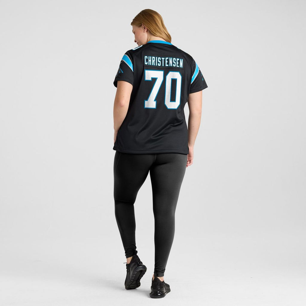 Brady Christensen Carolina Panthers Nike Women's Team Game Official Jersey - Black