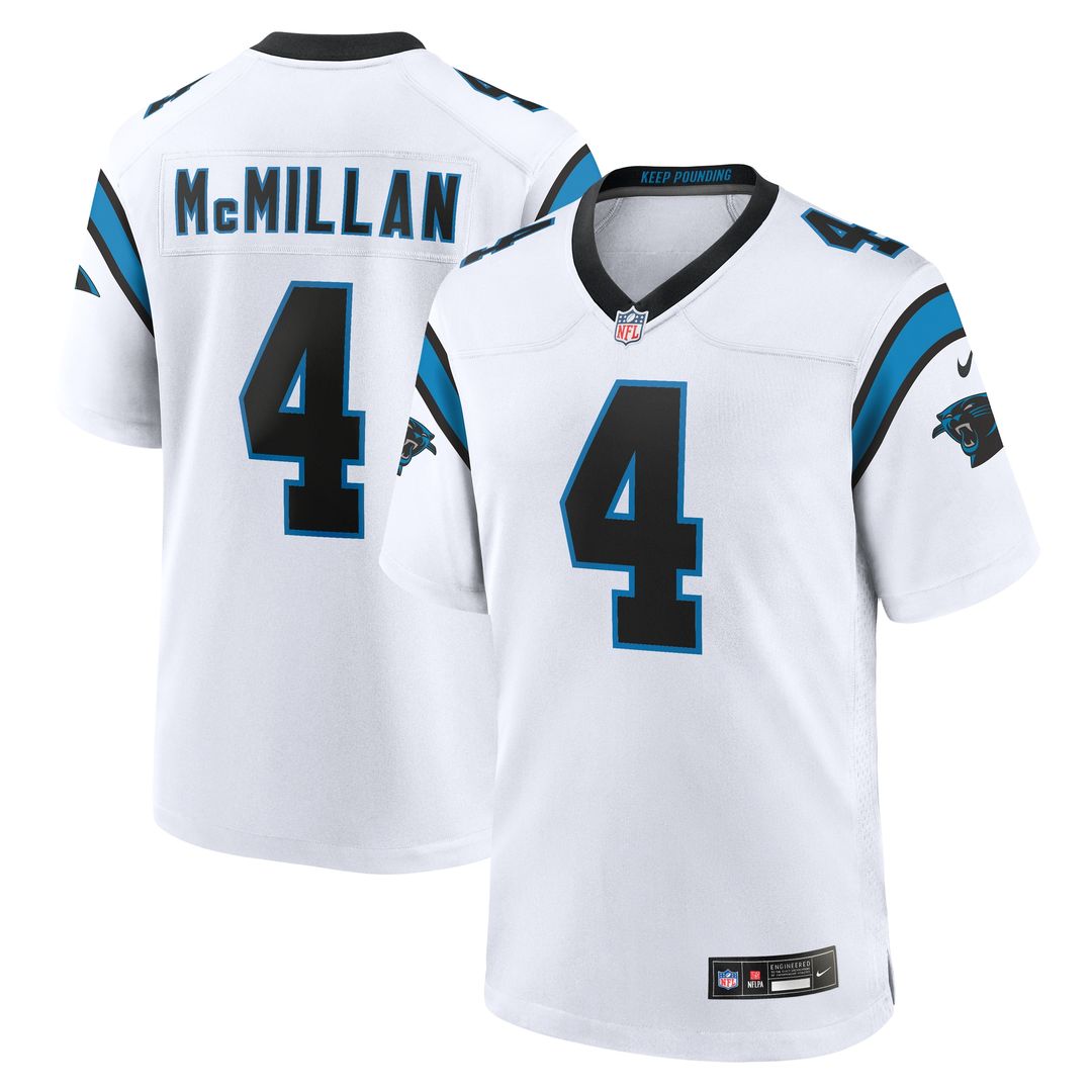 Tetairoa McMillan Carolina Panthers Nike Game Jersey - White