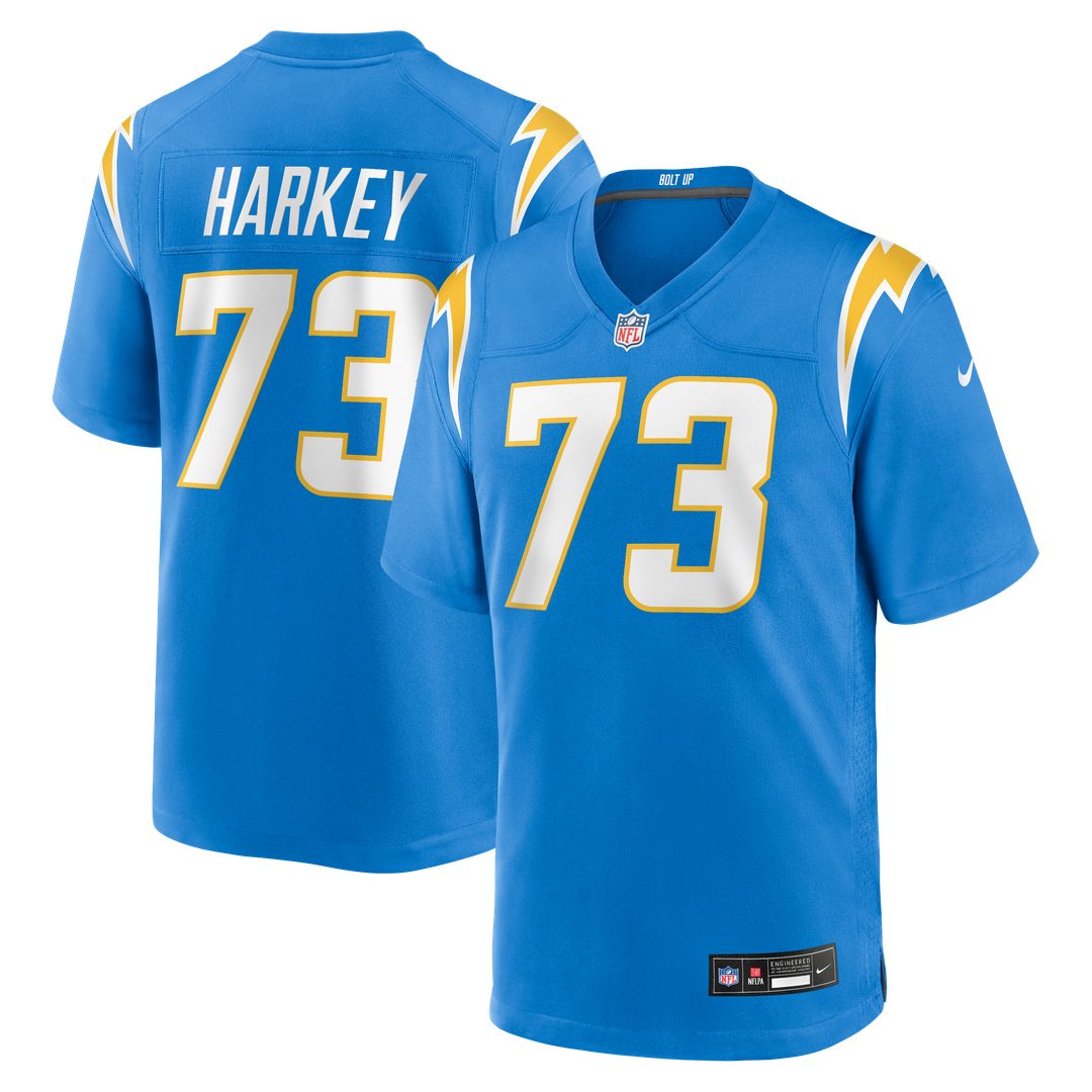 Alex Harkey Los Angeles Chargers Nike Team Game Official Jersey - Powder Blue