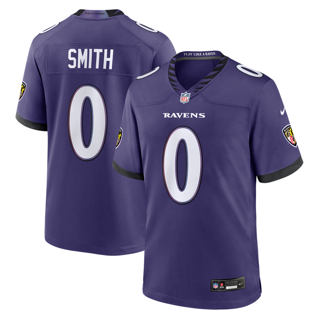 Roquan Smith Baltimore Ravens Nike Team Game Official Jersey - Purple