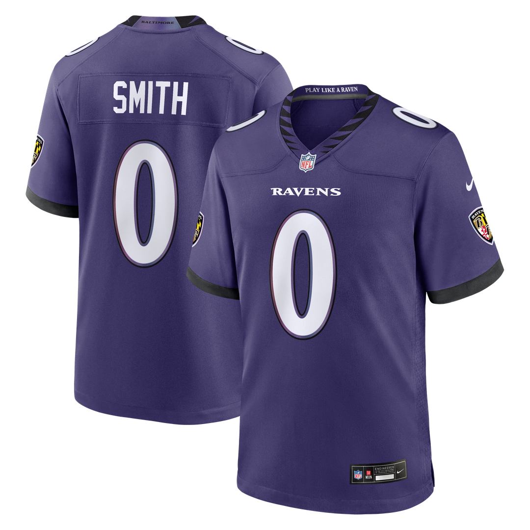 Roquan Smith Baltimore Ravens Nike Team Game Official Jersey - Purple