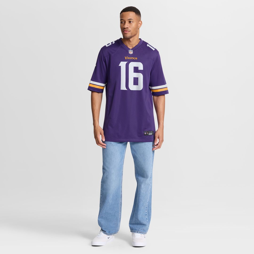 Jaren Hall Minnesota Vikings Nike  Game Official Jersey -  Purple