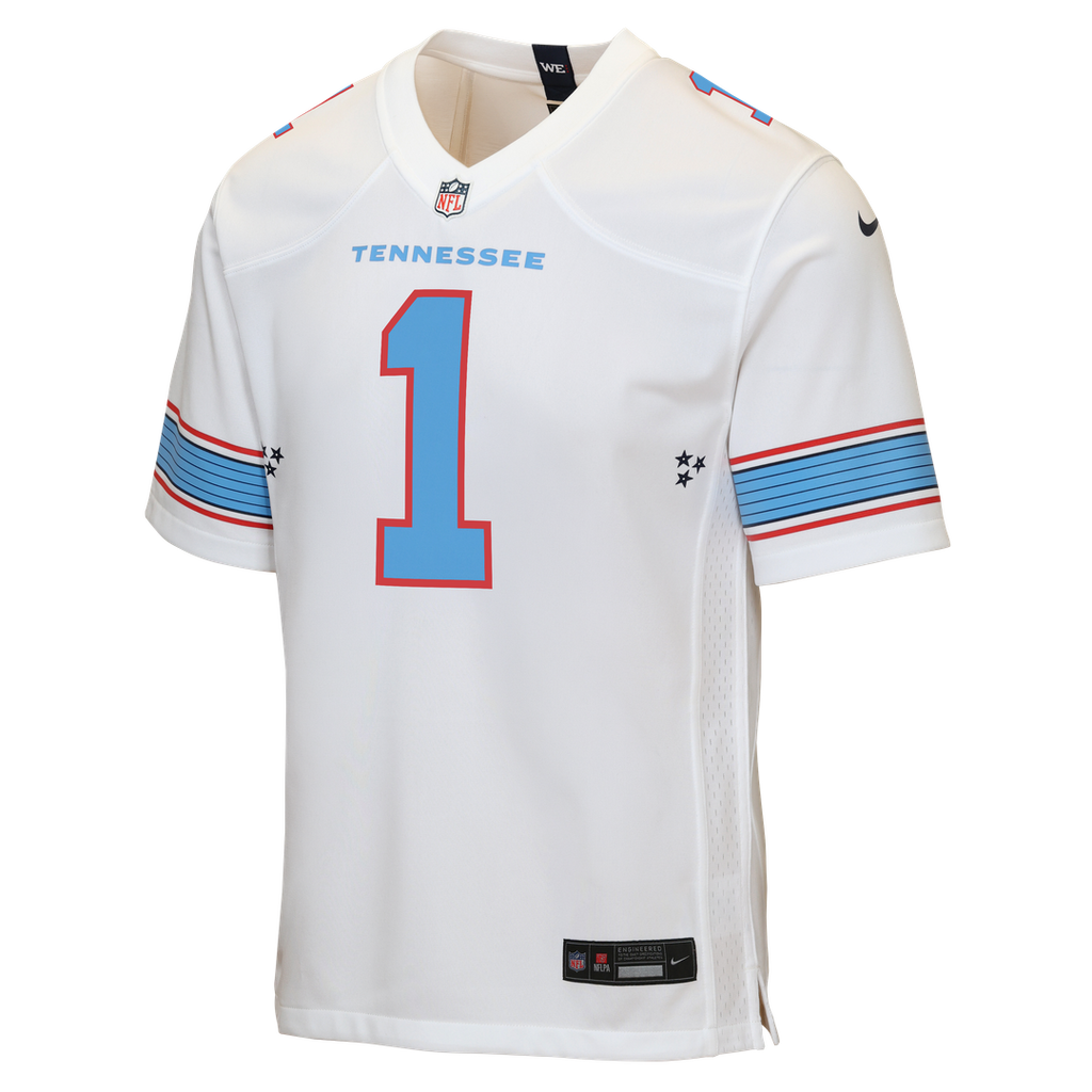 Cameron Ward Tennessee Titans Nike Youth Game Official Jersey - Light Blue