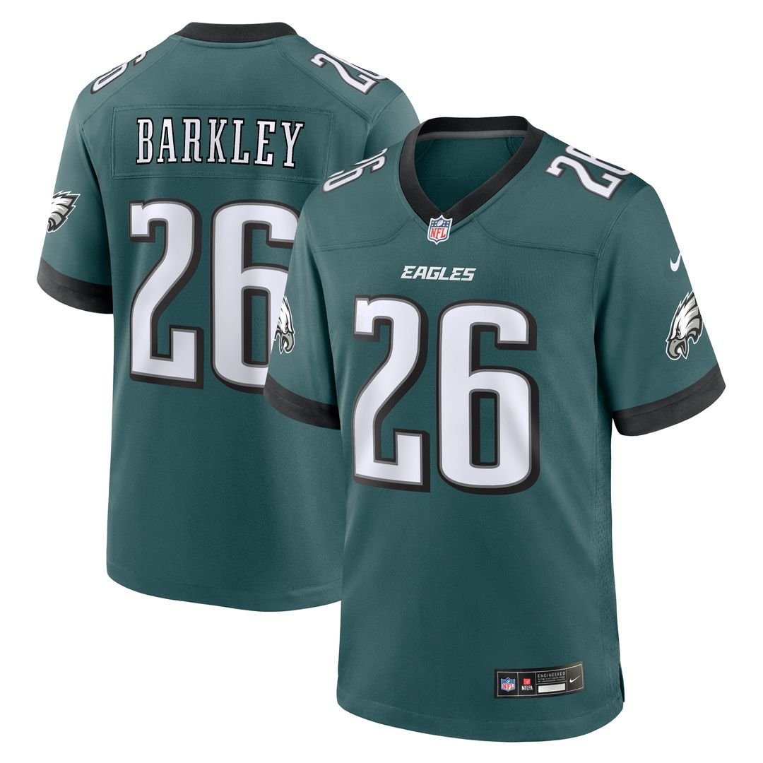 Saquon Barkley Philadelphia Eagles Nike Alternate Game Official Jersey -  Black