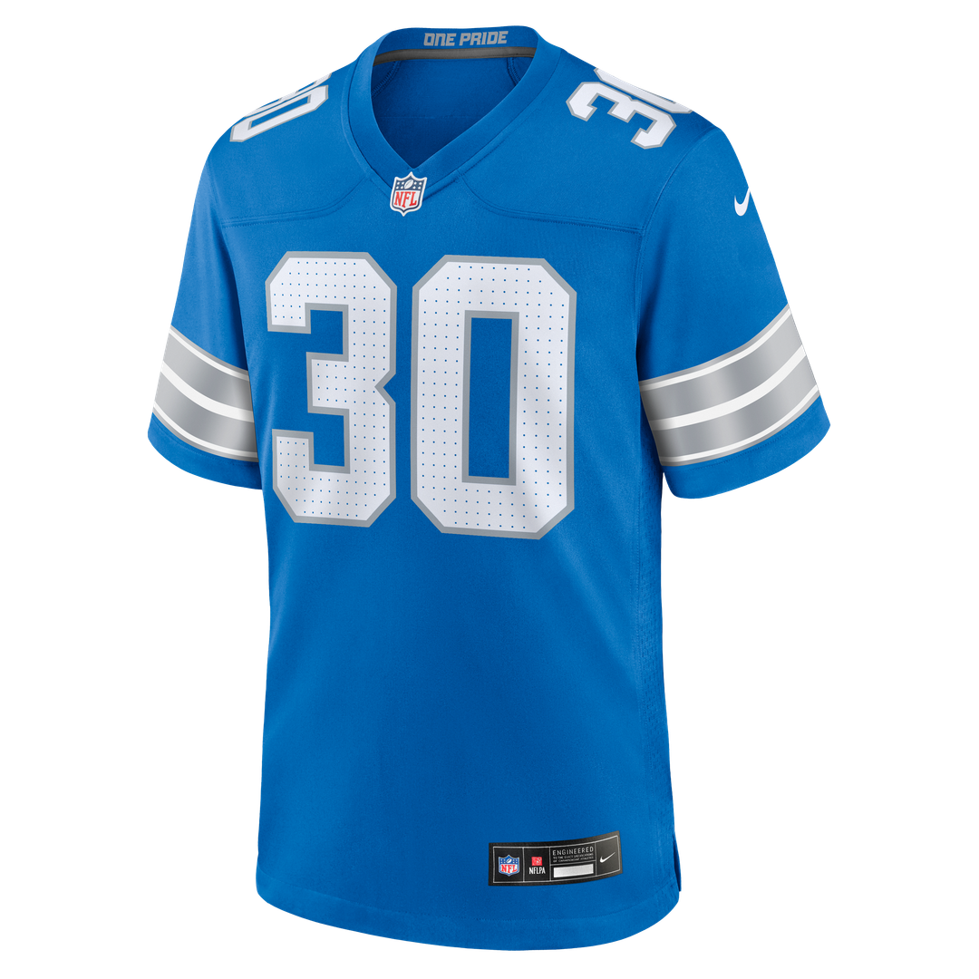 Khalil Dorsey Detroit Lions Nike Team Game Jersey - Blue