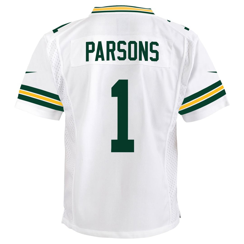Micah Parsons Green Bay Packers Nike Youth White Game Official Jersey - White