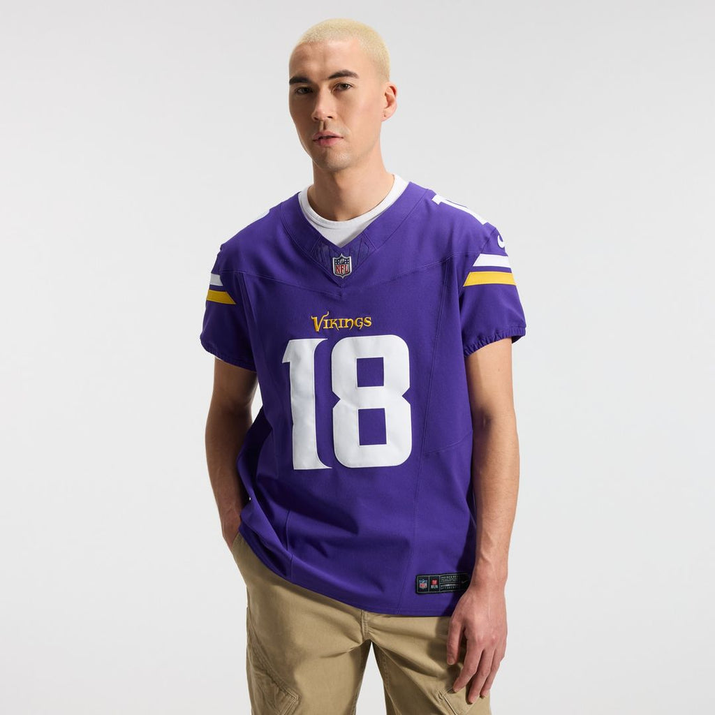 Justin Jefferson Minnesota Vikings Nike Vapor F.U.S.E. Elite Jersey - Purple