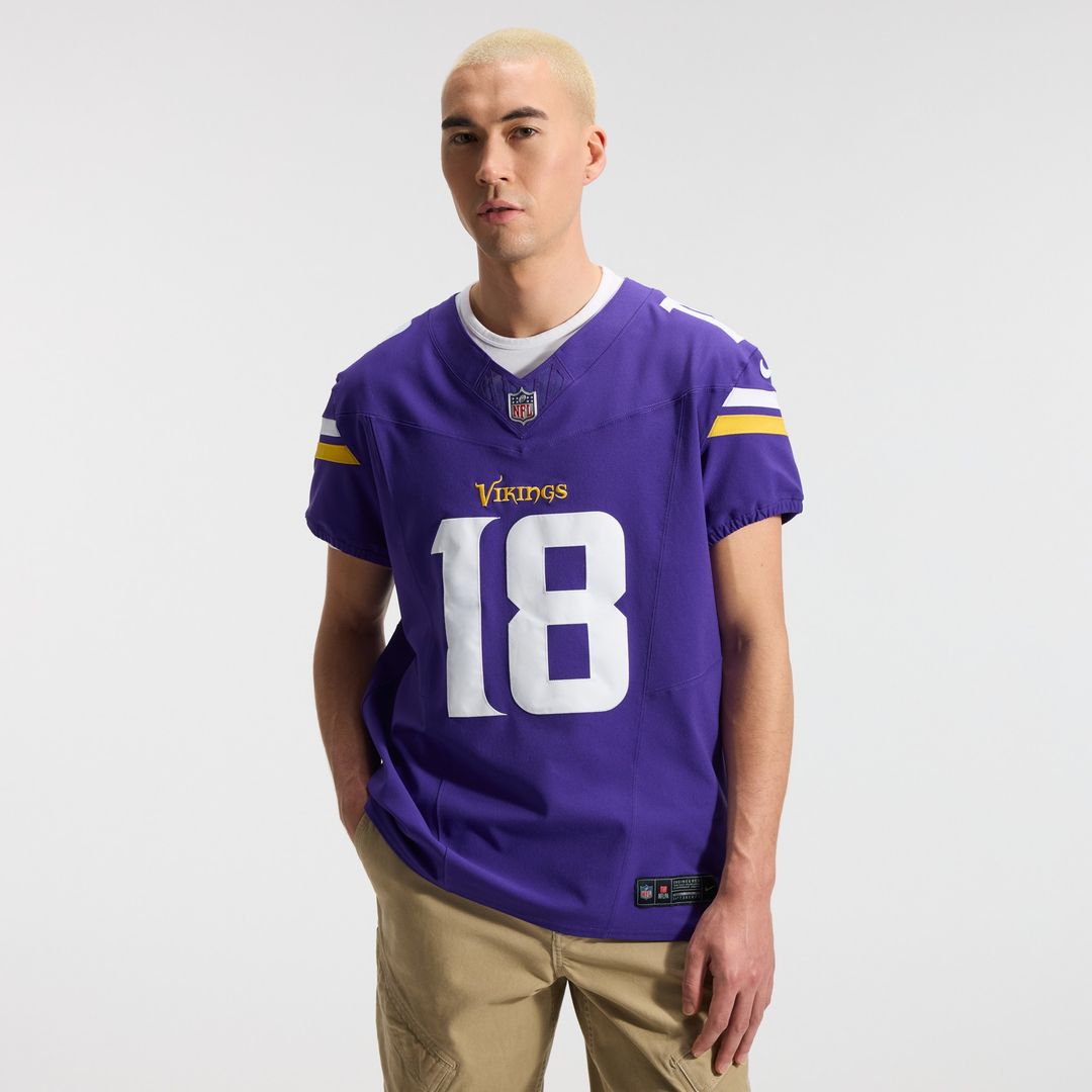 Justin Jefferson Minnesota Vikings Nike Vapor F.U.S.E. Elite Jersey - Purple