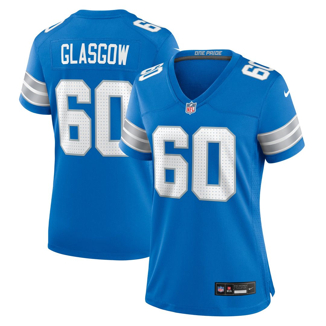 Graham Glasgow Detroit Lions Nike Women's Team Game Jersey - Blue