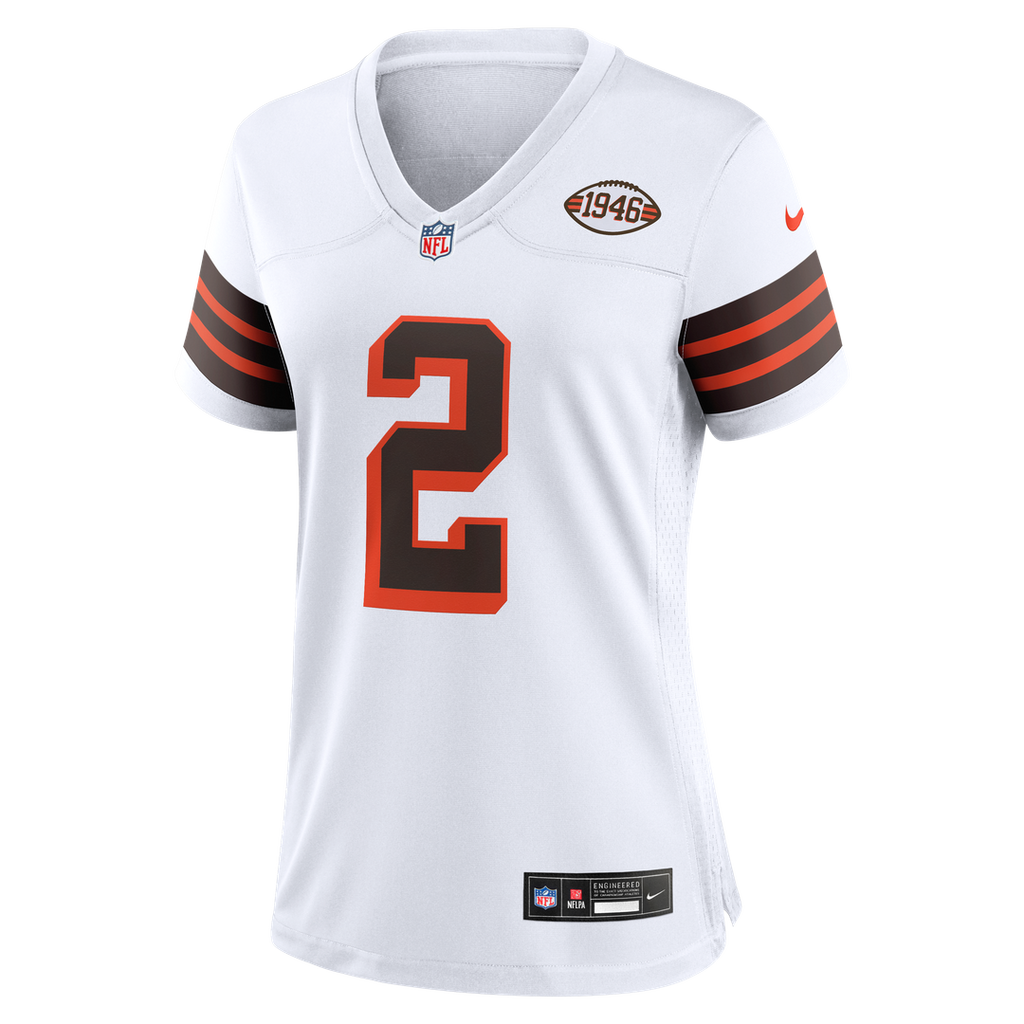 Shedeur Sanders Cleveland Browns Nike Women's Alternate Game Jersey - White