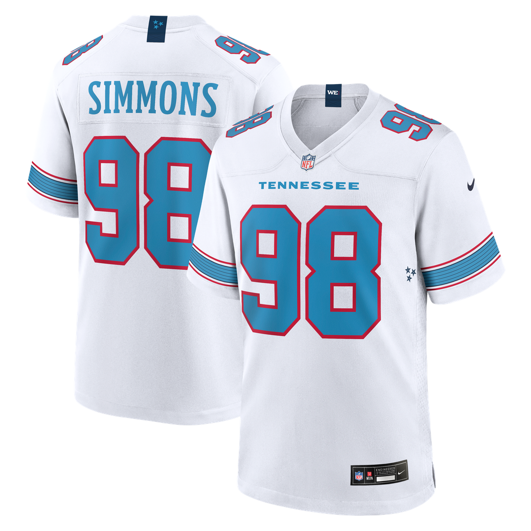 Jeffery Simmons Tennessee Titans Nike Game Jersey - Light Blue