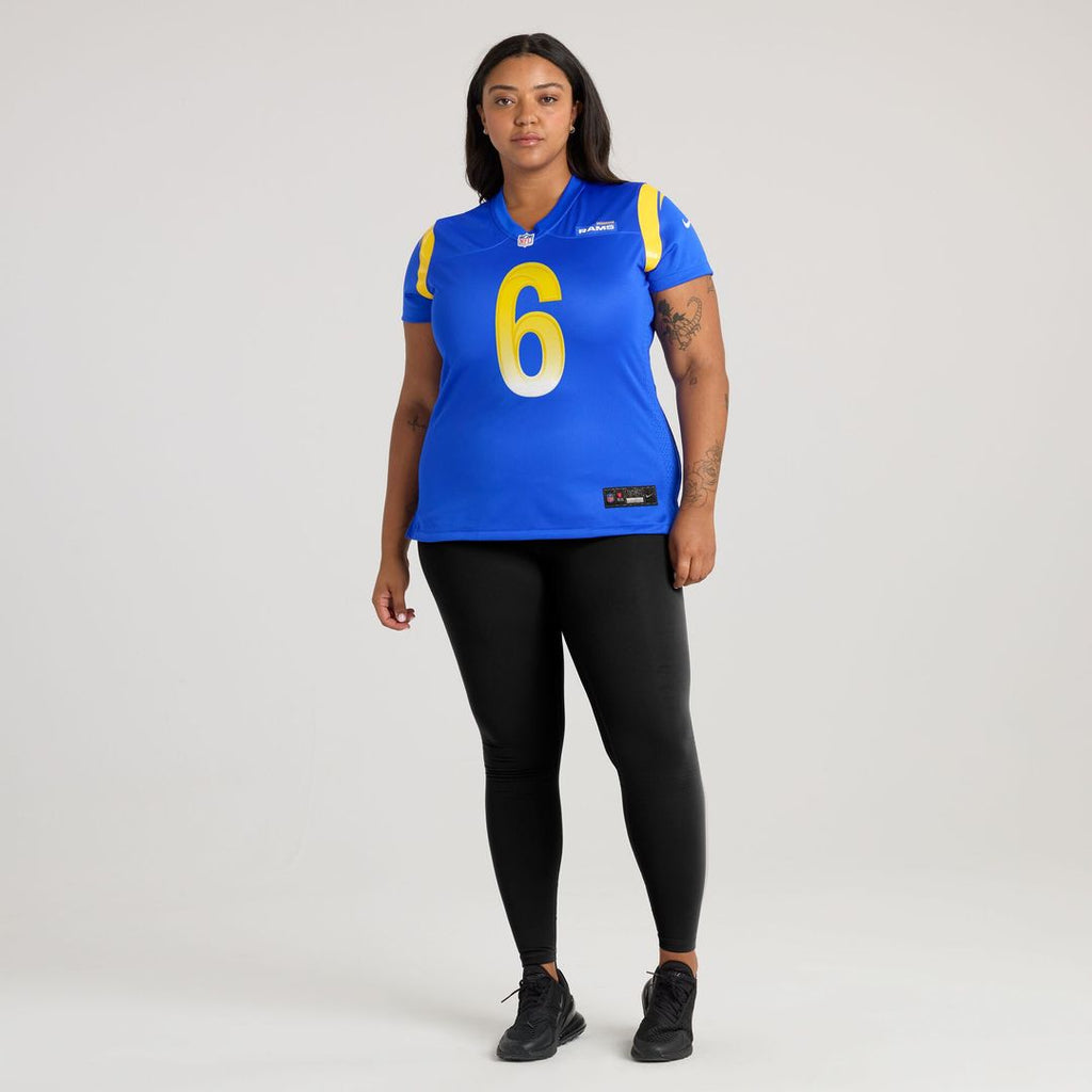 Nick Hampton Los Angeles Rams Nike Women's Team Game Jersey - Royal