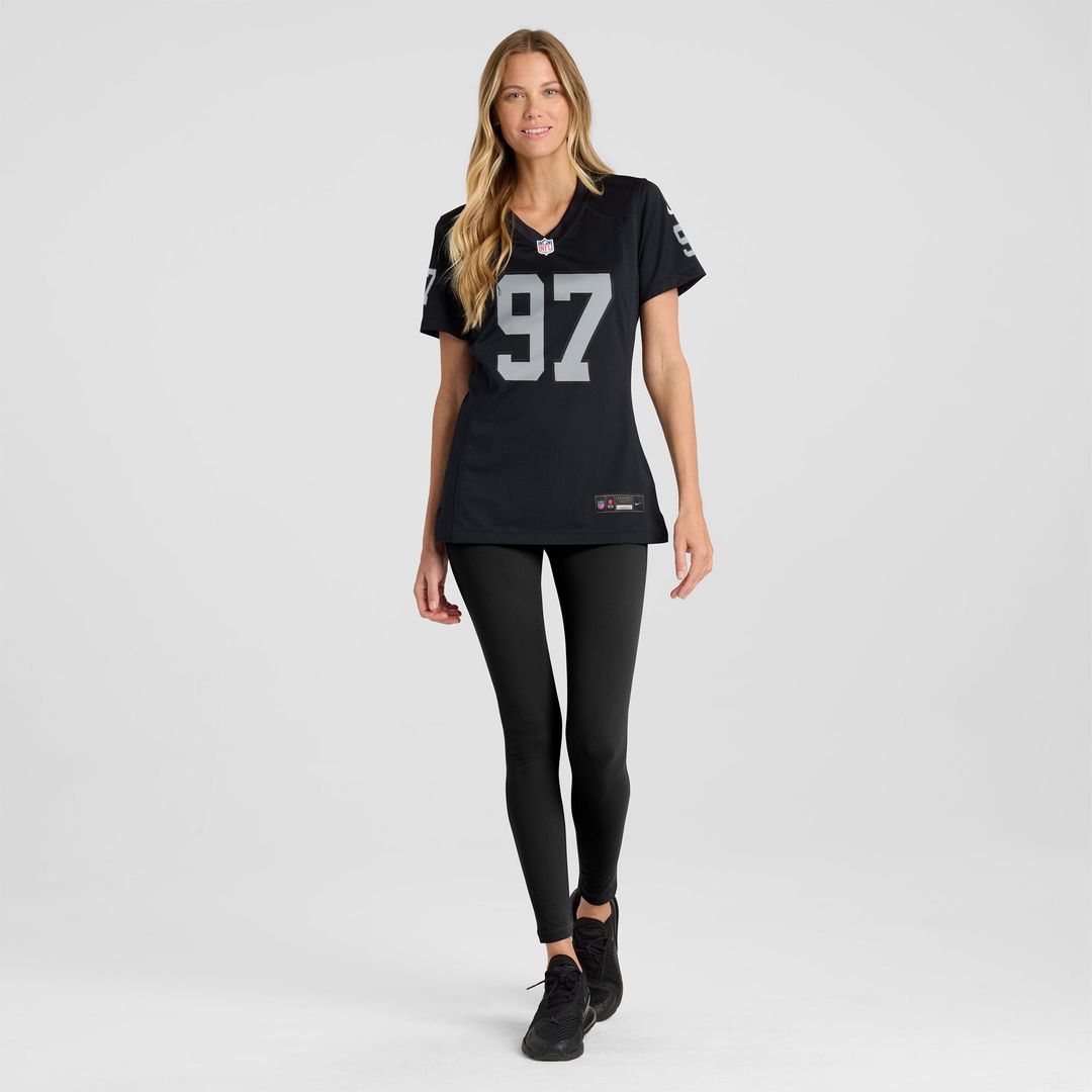 Tonka Hemingway Las Vegas Raiders Nike Women's Team Game Official Jersey -  Black
