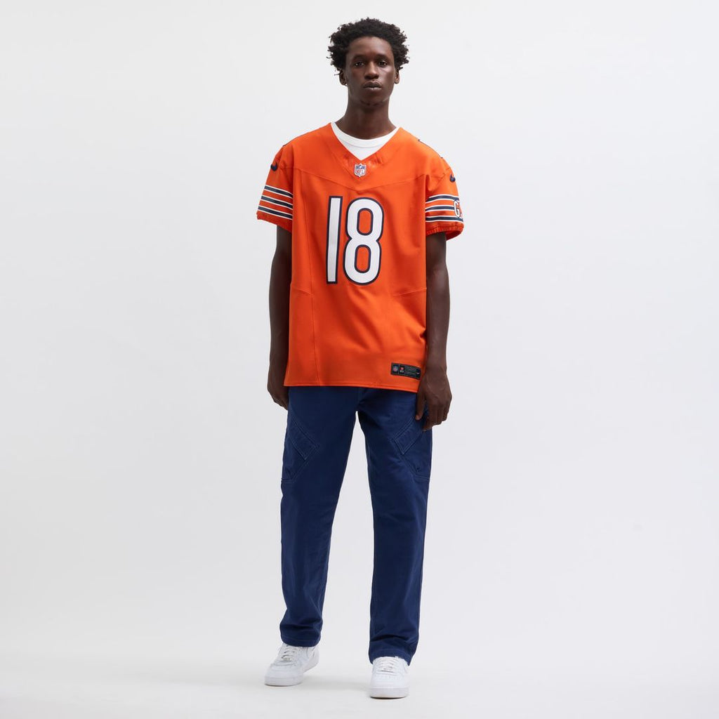 Caleb Williams Chicago Bears Nike Alternate Vapor F.U.S.E. Elite Official Jersey - Orange