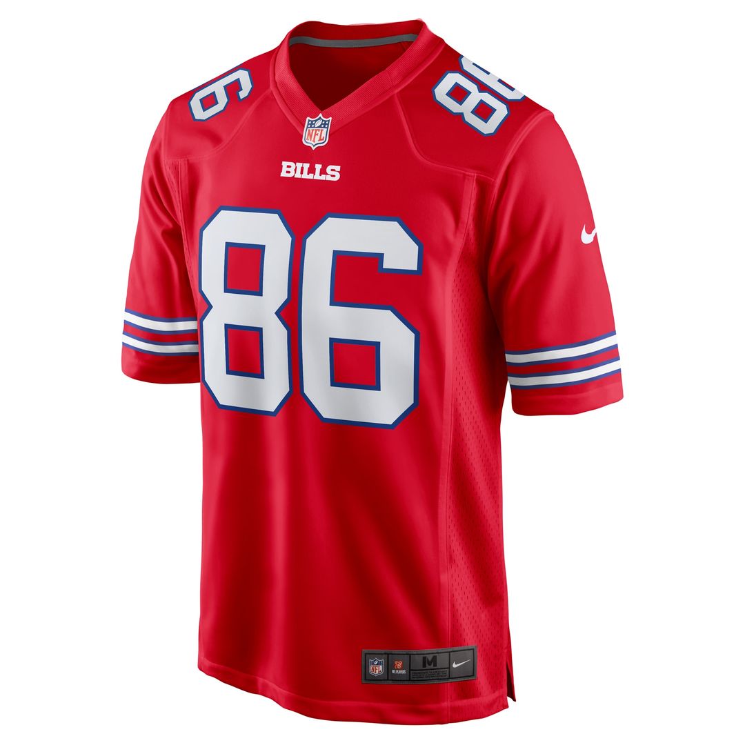Dalton Kincaid Buffalo Bills Nike Alternate Game Official Jersey - Red