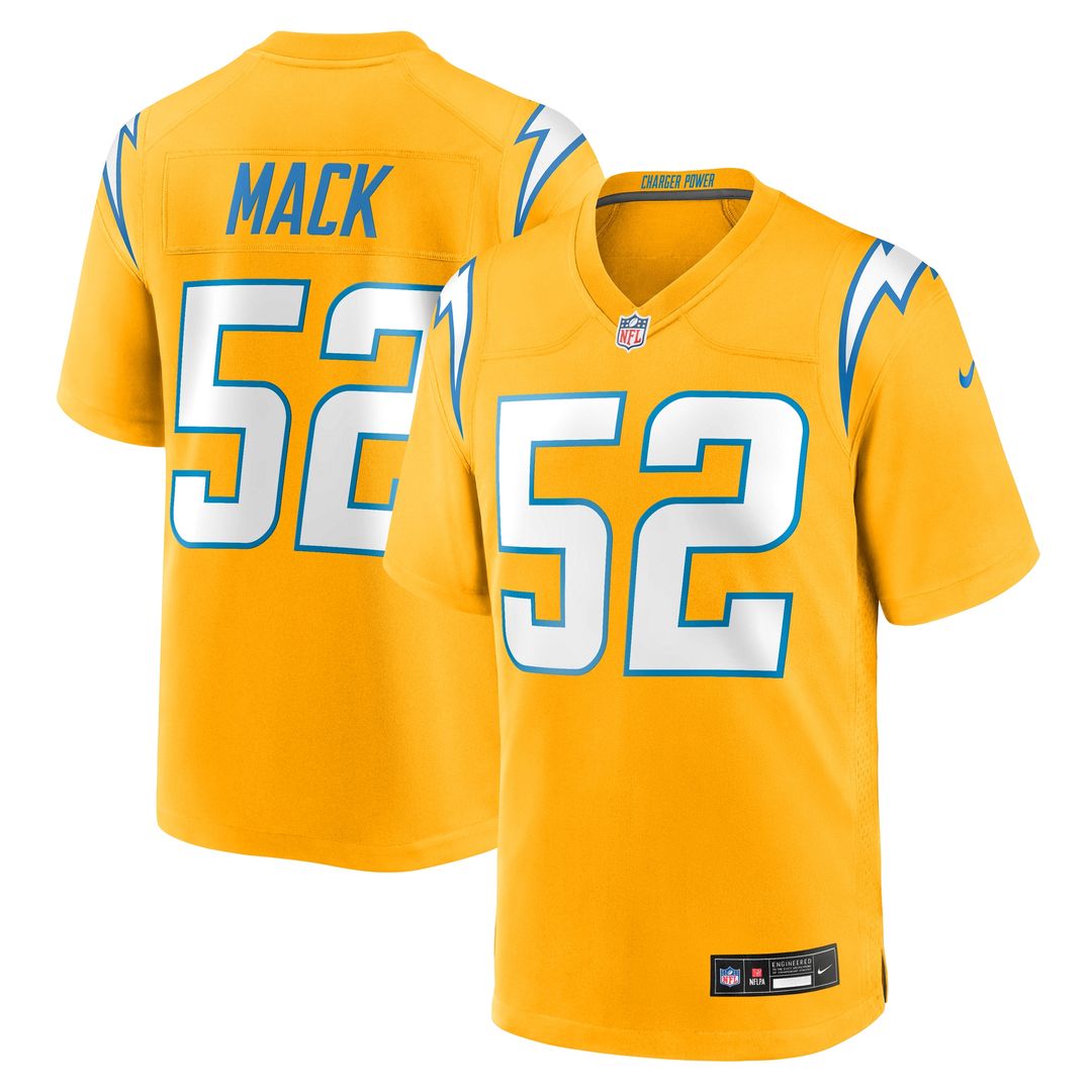 Khalil Mack Los Angeles Chargers Nike Alternate Super Chargers Game Player Official Jersey - Navy