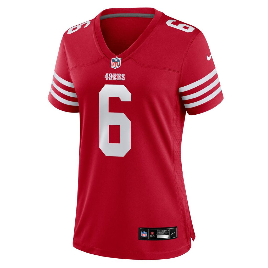 Malik Mustapha San Francisco 49ers Nike Women's Team Game Jersey - Scarlet