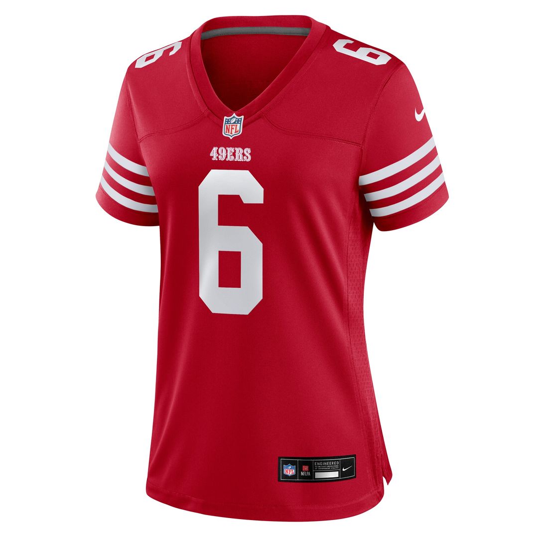 Malik Mustapha San Francisco 49ers Nike Women's Team Game Jersey - Scarlet