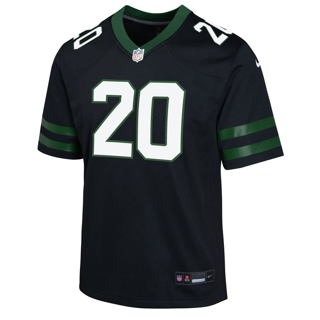 Breece Hall New York Jets Nike Youth Game Official Jersey - Black