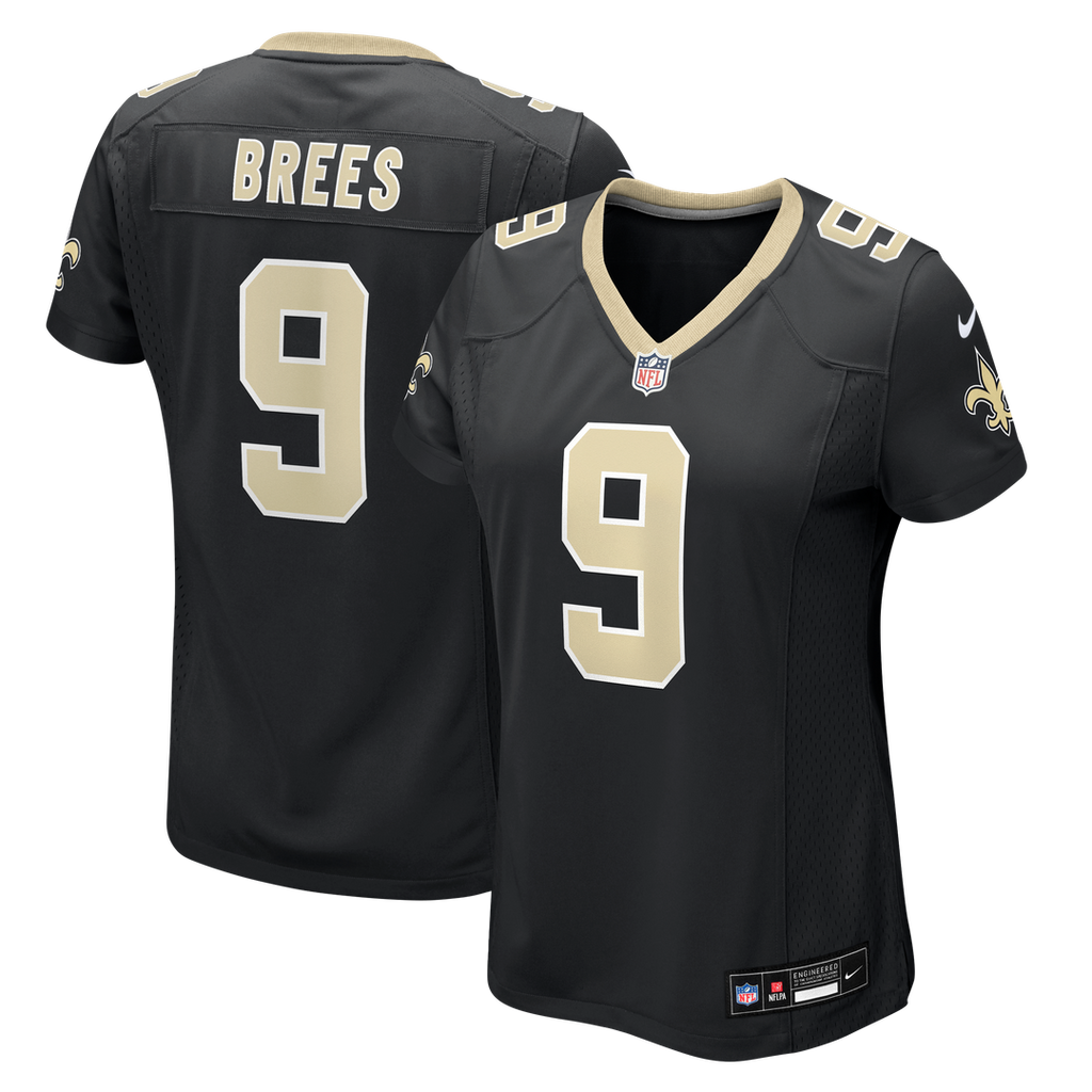 Drew Brees New Orleans Saints Nike Women's Team Game Jersey - Black