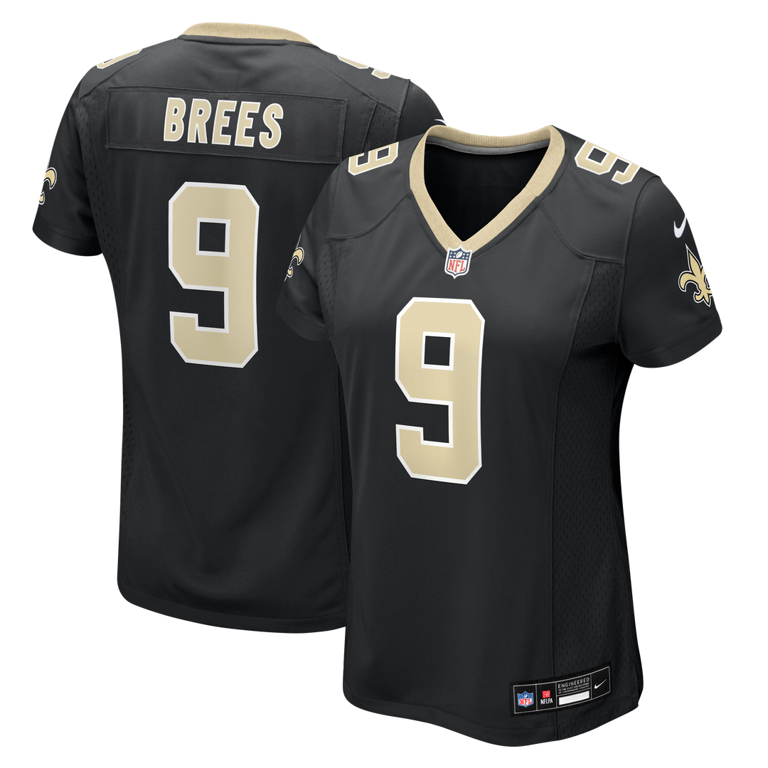 Drew Brees New Orleans Saints Nike Women's Team Game Jersey - Black