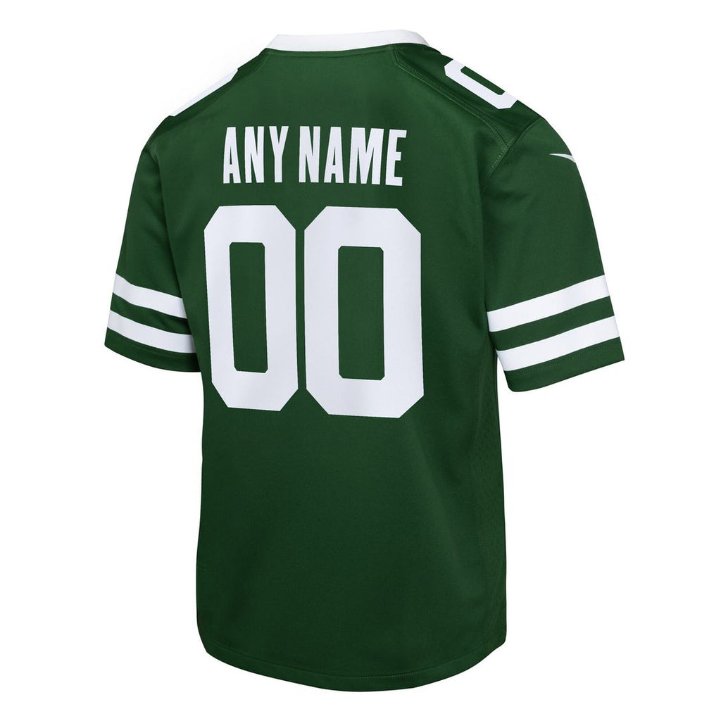 New York Jets Nike Youth Custom Game Official Jersey -  Legacy Green