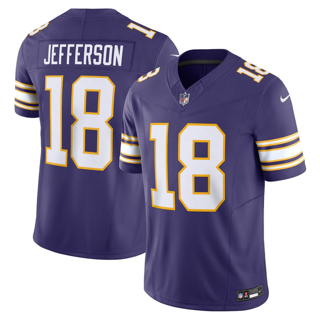 Justin Jefferson Minnesota Vikings Nike Vapor F.U.S.E. Limited Official Jersey - Purple